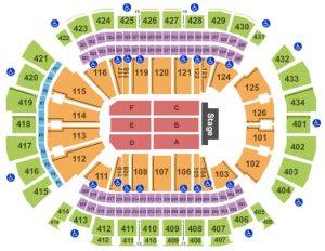 toyota center seating chart