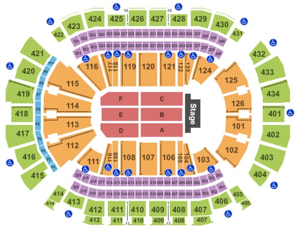 toyota center seating chart