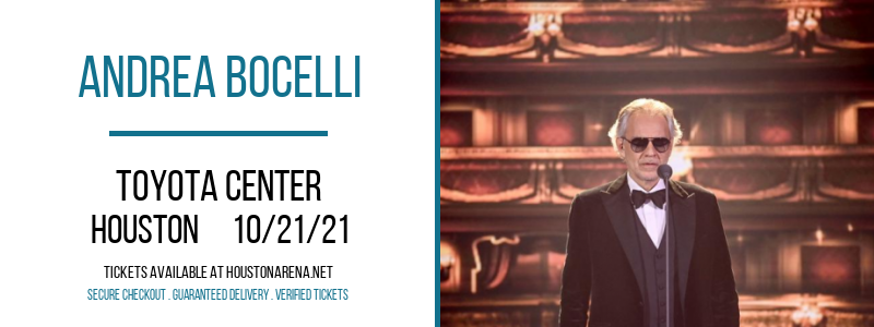 Andrea Bocelli at Toyota Center tickets Andrea Bocelli at Toyota Center