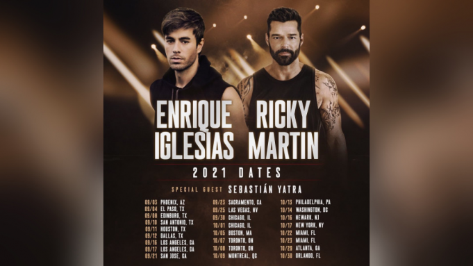 Enrique Iglesias & Ricky Martin at Toyota Center