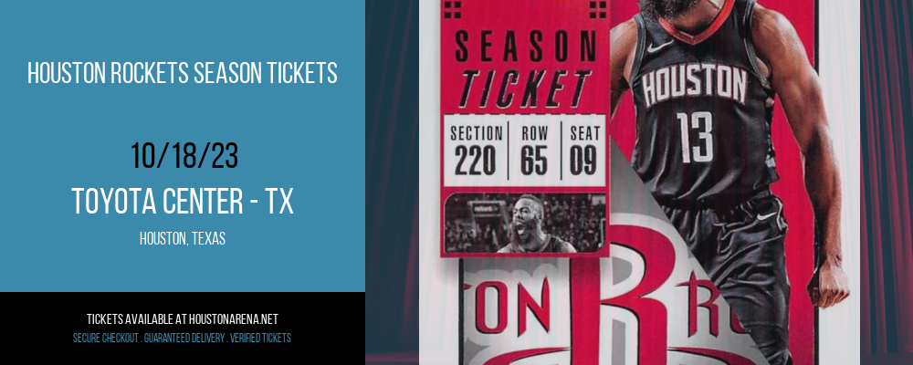 Houston Rockets Season Tickets at Toyota Center - TX